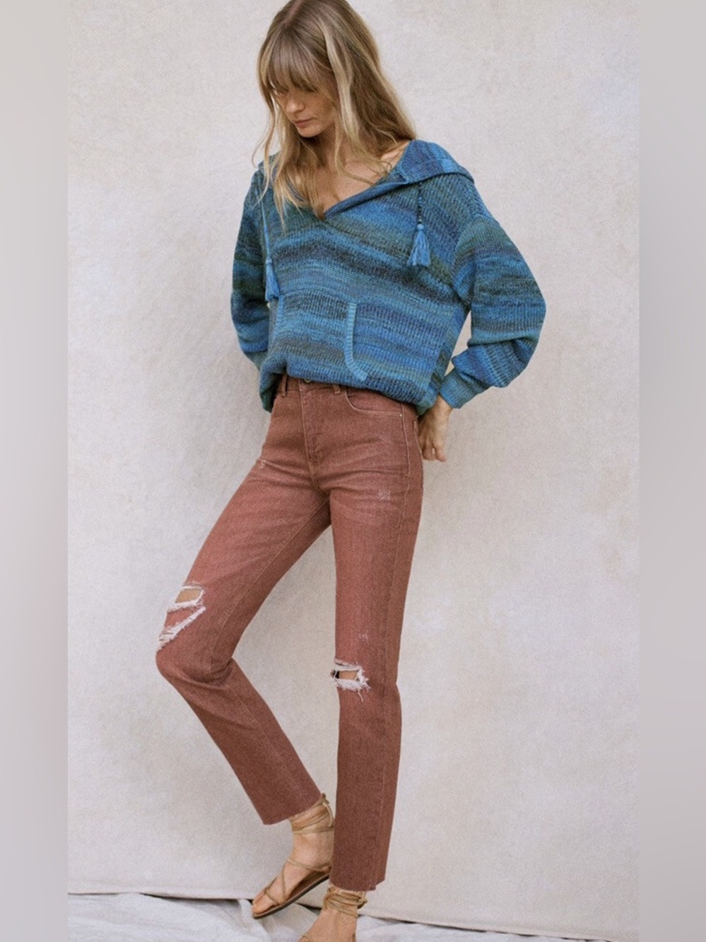 Pilcro Anthropologie Pink Women's High-Rise Straight-Leg Raw Hem Jeans sz 28